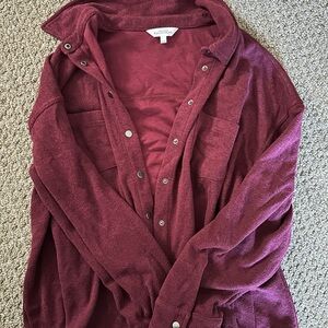 Northern Reflections Burgundy Button Down Shirt